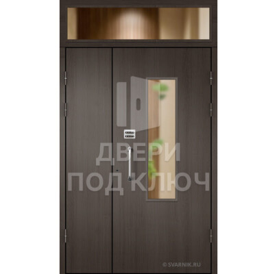 Парадная дверь с фрамугой ДПК-13787